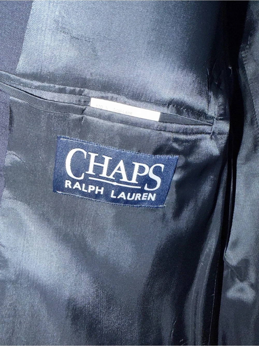 Chaps Ralph Lauren Navy Blazer with Gold-Tone Buttons